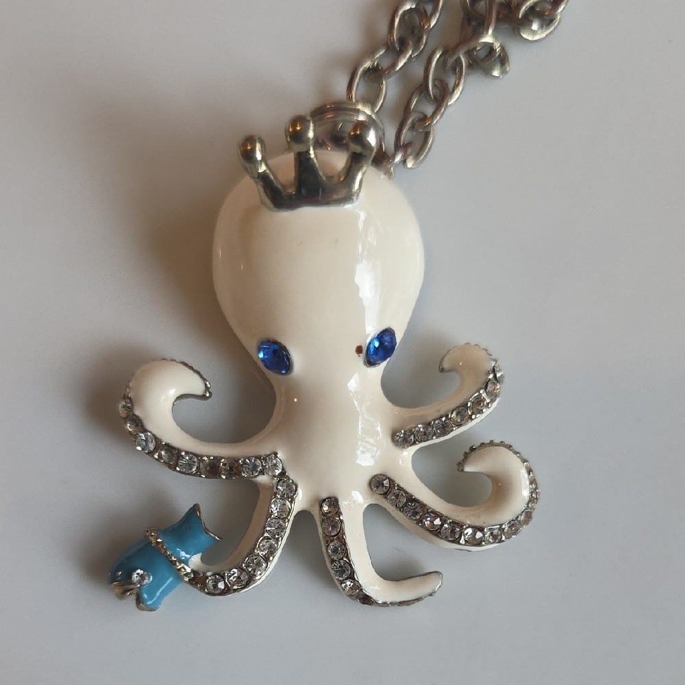 BNWT Betsey Johnson Octopus Pendant Necklace - Picture 2 of 3